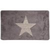 Clayre & Eef BM0010G Коврик для ванной Star Grey 78x48x1 см