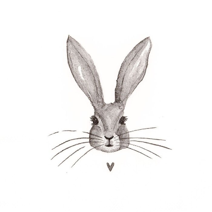 Clayre & Eef 73090 Papierservietten Hase 33x33 cm 20 Stück