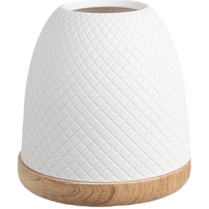 Clayre & Eef 6CE1835 Teelichthalter Weiß Ø 9x10 cm