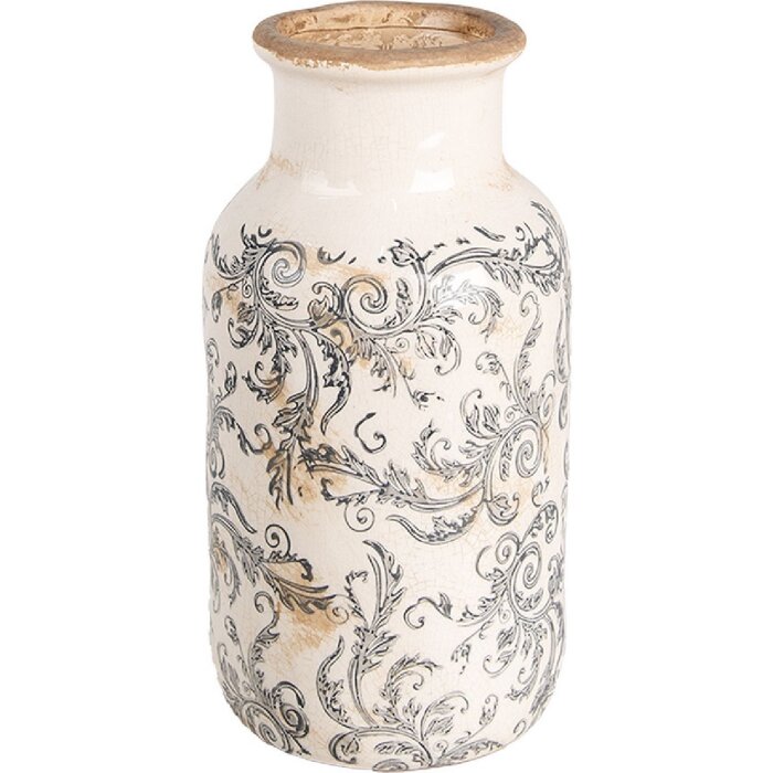 Clayre & Eef 6CE1927M Ваза бежевая Ø 14x26 см