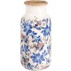 Clayre & Eef 6CE1928L Vase Blumendekor Beige Blau Ø15x32 cm