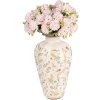 Clayre & Eef Vase 6CE1937S Blumendekor Ø 17x30 cm