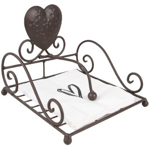 Clayre & Eef 73087 Papierservietten Herzmotiv 33x33...