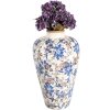 Clayre & Eef 6CE1935L Vase Blumenmuster Ø 24x40 cm