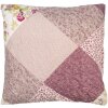 Clayre & Eef Q201.030 Kissenhülle Patchwork 50x50 cm Rosa Blumenmuster