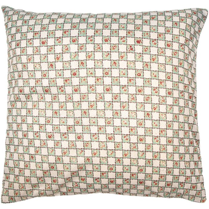 Clayre & Eef Q203.030 Kissenhülle Blümchenmuster 50x50 cm