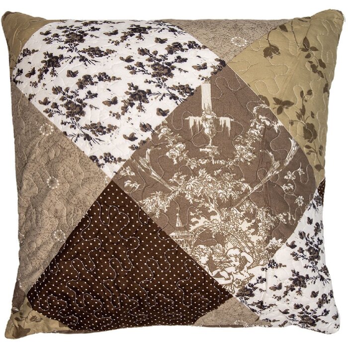 Clayre & Eef Q205.030 Kissenhülle Patchwork Braun Beige 50x50 cm