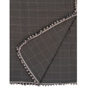 Clayre & Eef Q209.061 Bettüberwurf 220x240 cm 2x Kissenbezug 50x70 cm