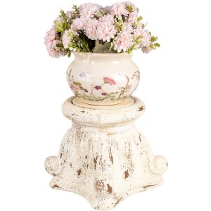 Clayre & Eef 6MG0059 Sockel Antik Creme 22x22x21 cm