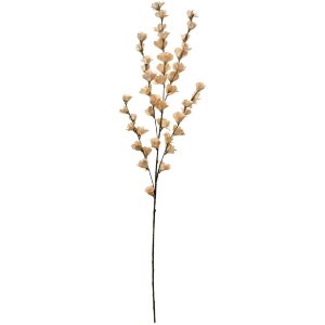 Clayre & Eef 5PL0115W Deko Zweig mit Blumen Beige 102 cm