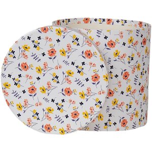 Clayre & Eef 66007 Hutschachtel Set 3er rund Blumendesign Weiß 19/17/15 cm