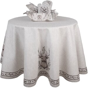 Clayre & Eef GTW44 Рукавица для духовки с оленьим мотивом бежево-коричневая 18x30 см