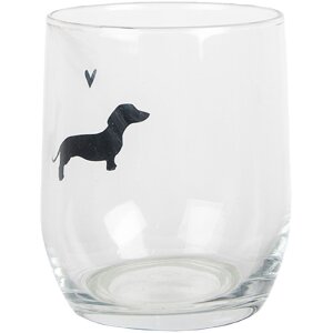 Clayre & Eef PWSGL0004 Trinkglas Transparent Ø...