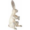 Clayre & Eef 6Y5661 Декоративный кролик бежево-серый 8x9x17 см оксид магния