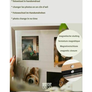 Deknudt S41VH2 Gallerina Black Рамка для фотоколлажа 40x40 см без склейки