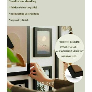 Deknudt S66KF2 Набор из 4 деревянных рамок для фотографий черный 13x18 см 20x30 см