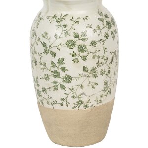 Clayre & Eef 6CE1943S Vase Grün Beige Keramik...