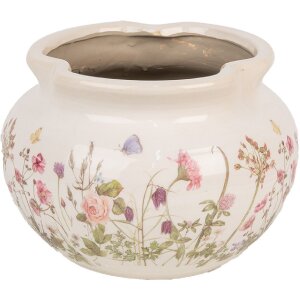 Clayre & Eef 6CE1944L Blumentopf Beige Rosa Ø...