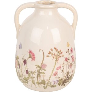 Clayre & Eef 6CE1947L Vase Beige Rosa Ø 16x22...