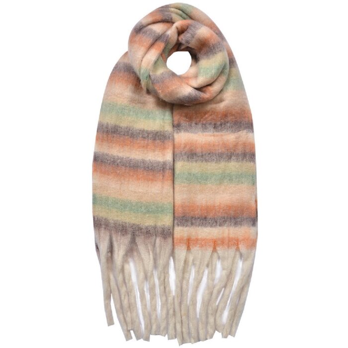 Juleeze JZSC0821BE Schal beige 39x200 cm Synthetik rechteckig Damen