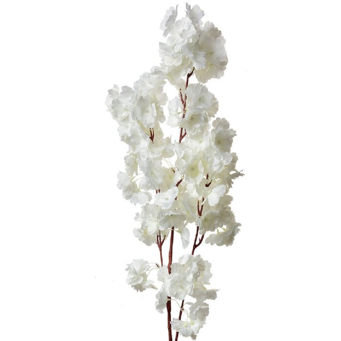 Clayre & Eef 5PL0118W Украшение Ветка с цветами белая 24x8x100 см
