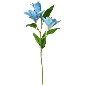 Clayre & Eef 5PL0119BL Deko Ast mit Blumen Blau...