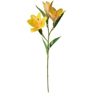 Clayre & Eef 5PL0119Y Декоративная ветка с цветами желтая 17x12x71 см Современный