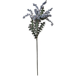 Clayre & Eef 6PL0329 Dekoration Zweig mit Blumen Blau...