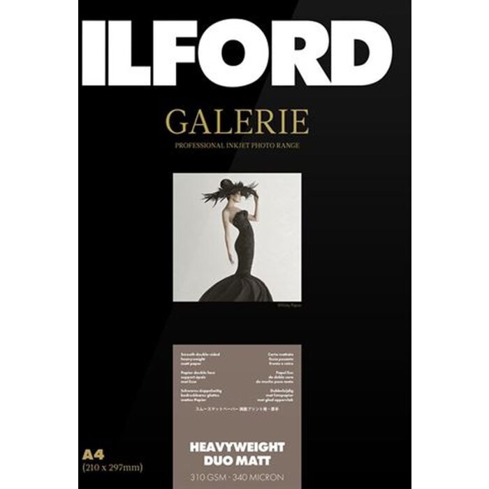 Ilford Galerie Duo Matt A4 50 Blätter 310g Fotopapier Matts Oberflächen