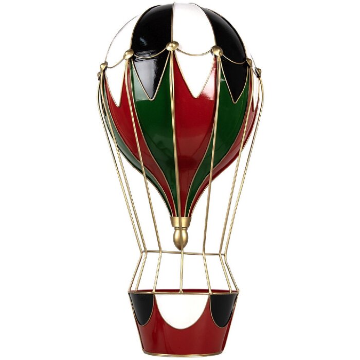 Clayre & Eef 5Y1260 Украшение Воздушный шар металлический красный зеленый 31x16x63 см