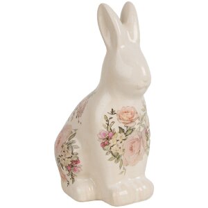Clayre & Eef 6CE1956M Deko Kaninchen Keramik 13x10x21...