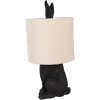 Clayre & Eef 6LMC0099ZVBE Настольная лампа Rabbit Black Beige Ø20x43cm E27 60W