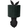 Clayre & Eef 6LMC0099ZVGR Настольная лампа Rabbit Black Green Ø20x43 см E27 60W