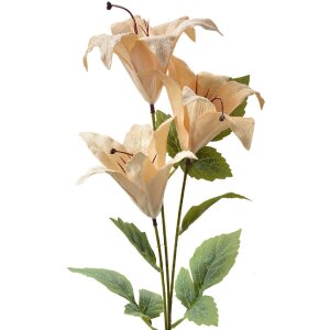 Clayre & Eef 6PL0337Y Dekoration Zweig Blumen Beige...