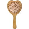 Juleeze JZHBR0001 Haarbürste mit Spiegel Herzform Holz Beige Braun 15x8x3 cm