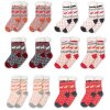 Juleeze JZSKSET0001 Socken Set 12 Paar One Size Mehrfarbig Alltag