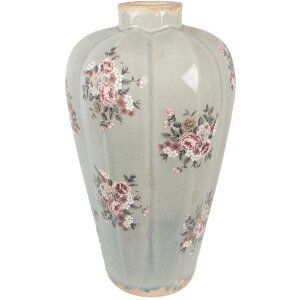 Clayre & Eef 6CE1970S Vase Grau Rosa Ø17x28 cm...