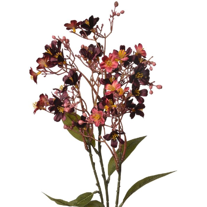 Clayre & Eef 5PL0122R Украшение Ветка с цветами красная 15x7x70 см