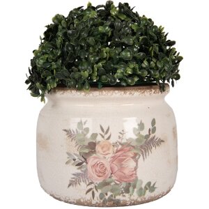 Clayre & Eef 6CE1978L Blumentopf Dekoration Ø 20x15 cm Vintage Look