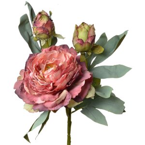 Clayre & Eef 6PL0332R Kunstblume Rose Rot 12x12x62 cm