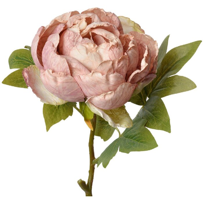 Clayre & Eef 6PL0335 Искусственный цветок Роза розовая 10x10x48 см