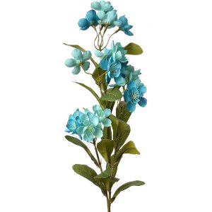 Clayre & Eef 6PL0343BL Deko Zweig Blumen Blau...