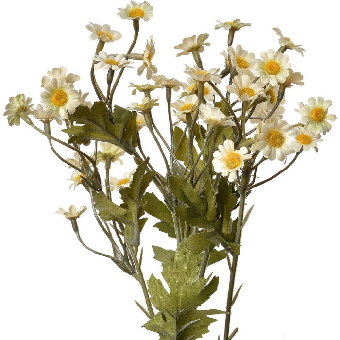 Clayre & Eef 6PL0348W Украшение Ветка с цветами бело-зеленое 23x17x60 см