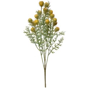 Clayre & Eef 6PL0349Y Deko Zweig mit Blumen Gelb...