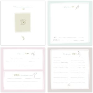 Goldbuch Fotoalbum Konfirmation Friedenstaube Eukalyptus 25x25 cm 58 Seiten