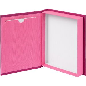Goldbuch Aufbewahrungsbox Bella Vista fuchsia pink mit Fotofenster 19x14x3,8 cm