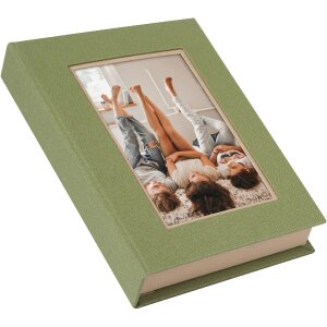 Шкатулка для хранения Goldbuch Белла Виста артишок бежевая с окошком для фото