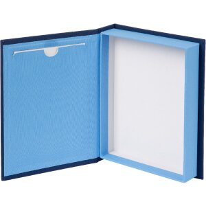 Goldbuch Aufbewahrungsbox Bella Vista blau himmelblau mit Fotofenster