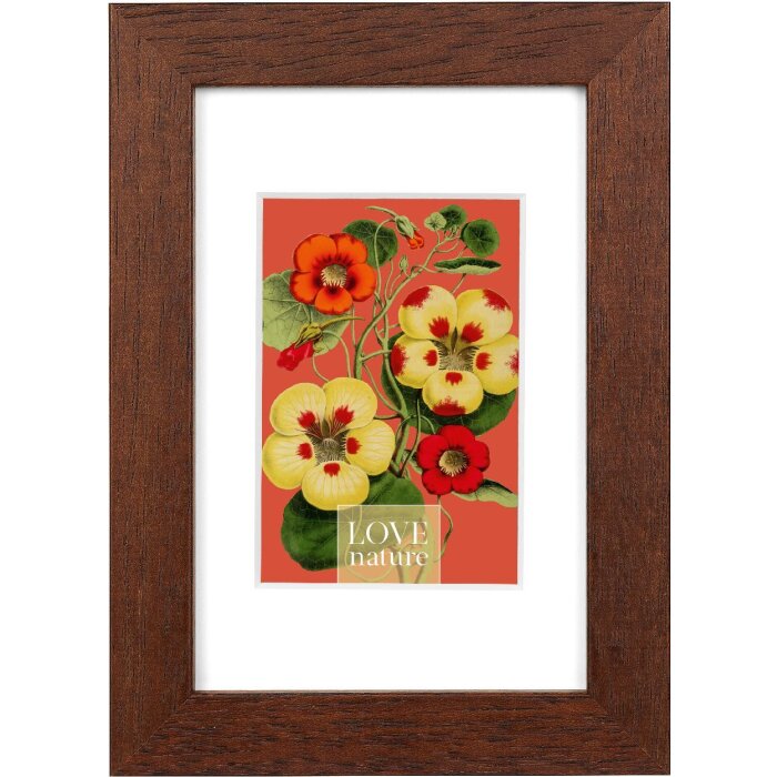 Фоторамка Goldbuch Rustiq коричневая 10x15 см с пассатижами 7x10 см