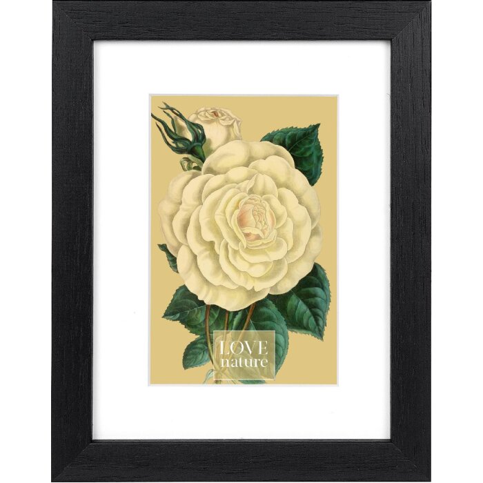 Фоторамка Goldbuch Rustiq черная 15x20 см с пассатижами 10x15 см